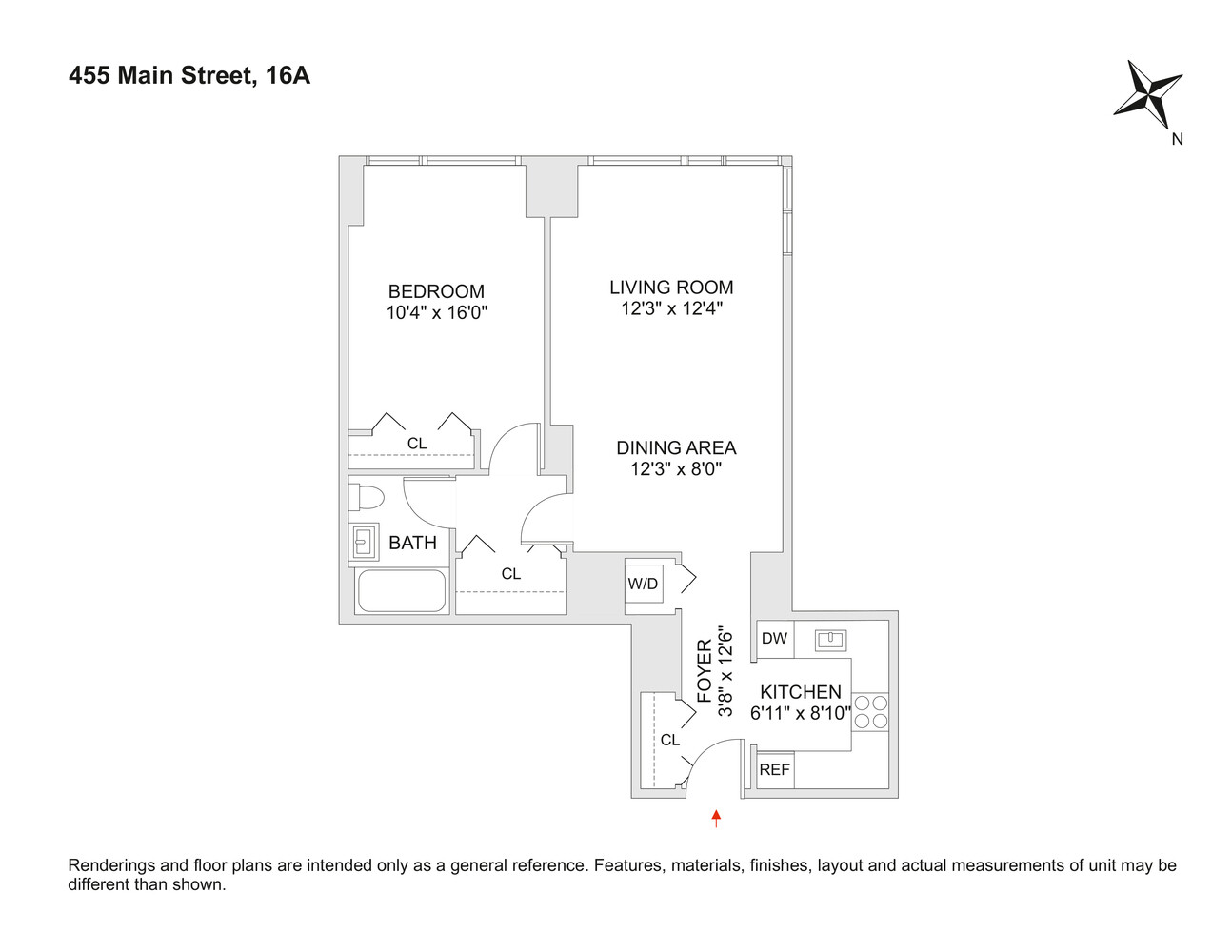455 Main Street, Unit 16A Manhattan, NY 10044 - Photo 18 of 18 a picture of a park with a bench
