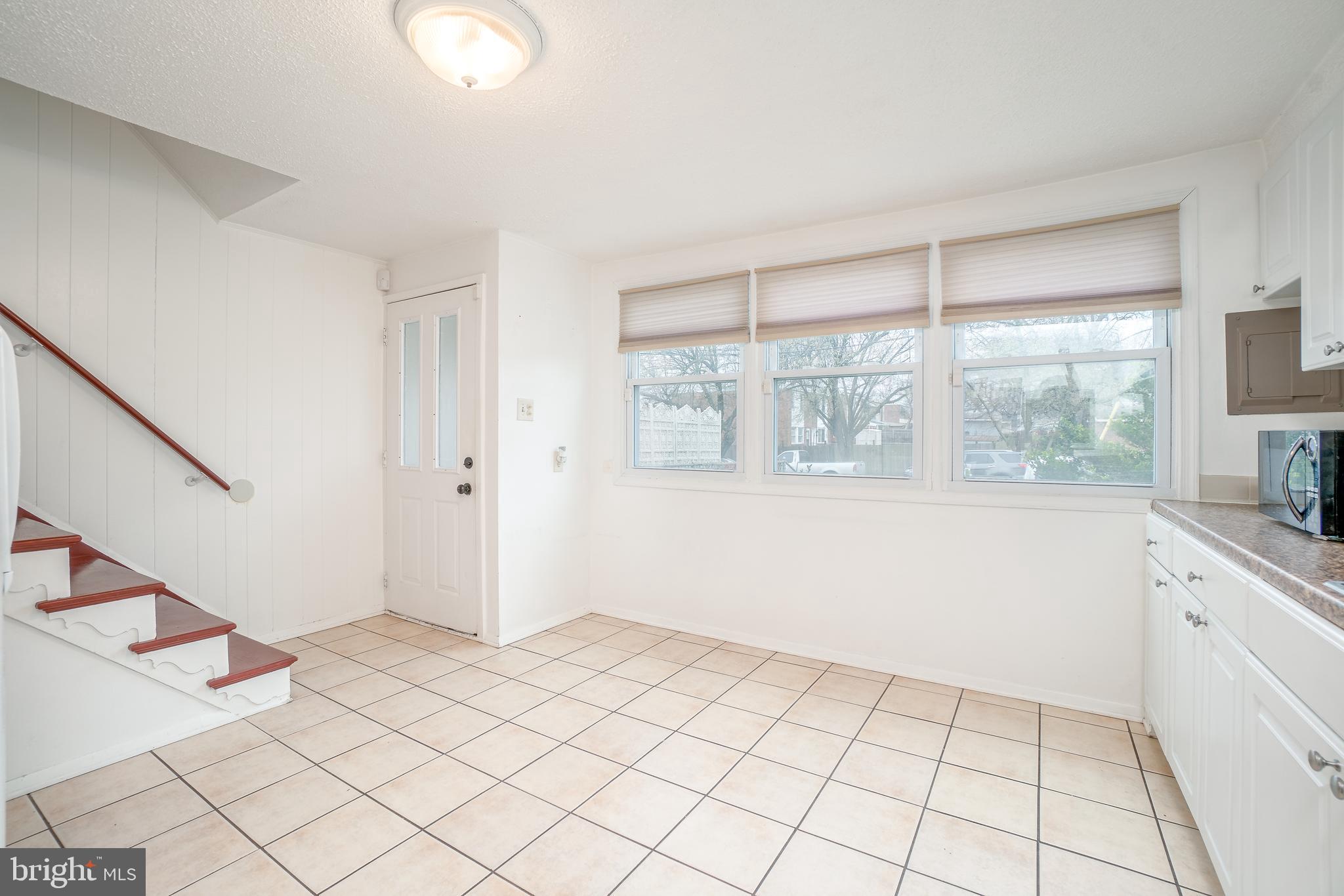 front door and front windows