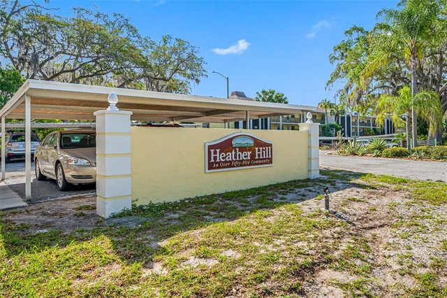 a view of outdoor space with sign board