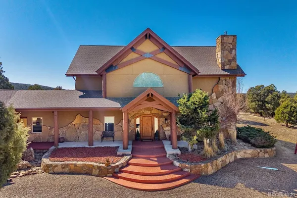 a front view of a house