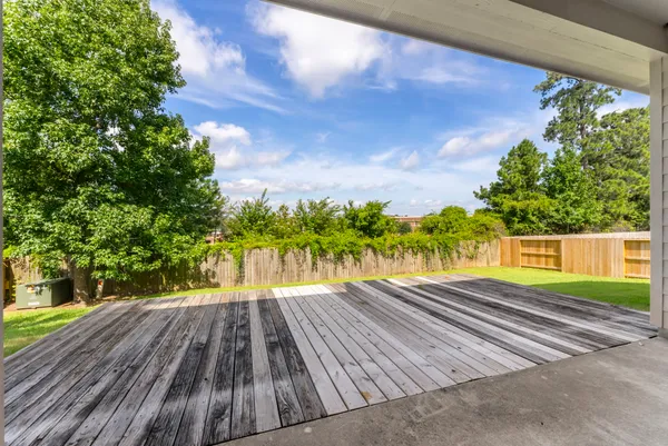 a house view with a garden space