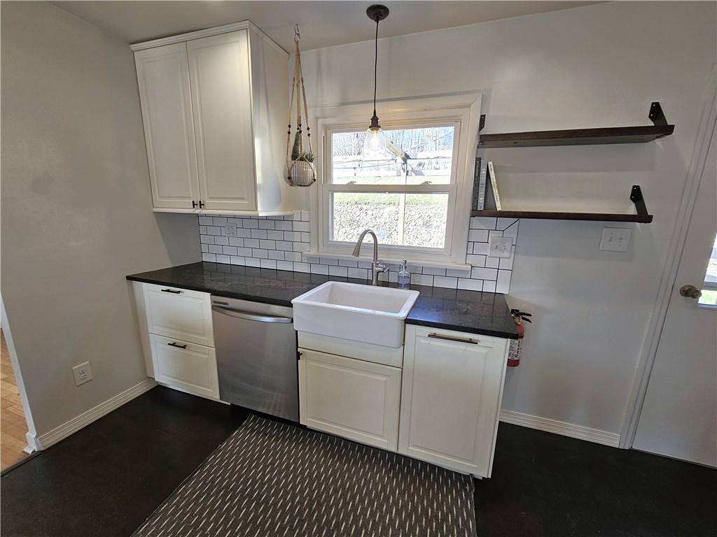 57 Old York Road Washington, PA 15301 - Photo 8 of 25 a view of a sink and dishwasher with wooden floor