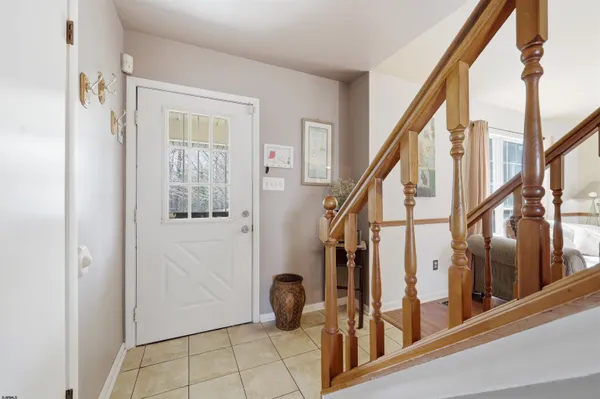 a view of an entryway with staircase