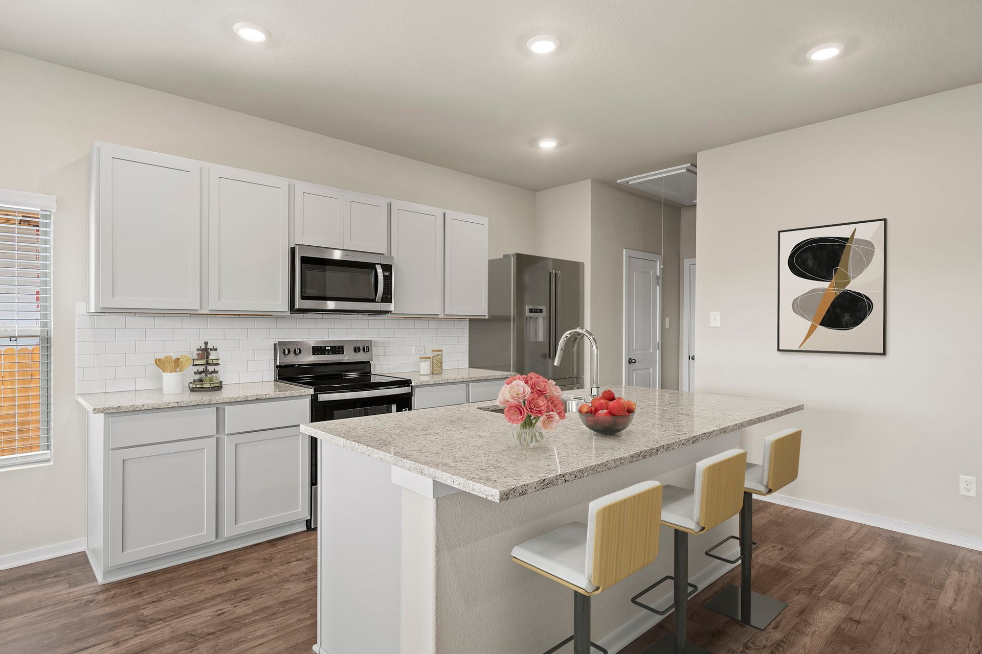 144 Wind Hill Jarrell, TX 76537 - Photo 5 of 26 Light & Bright Kitchen - Virtually Staged