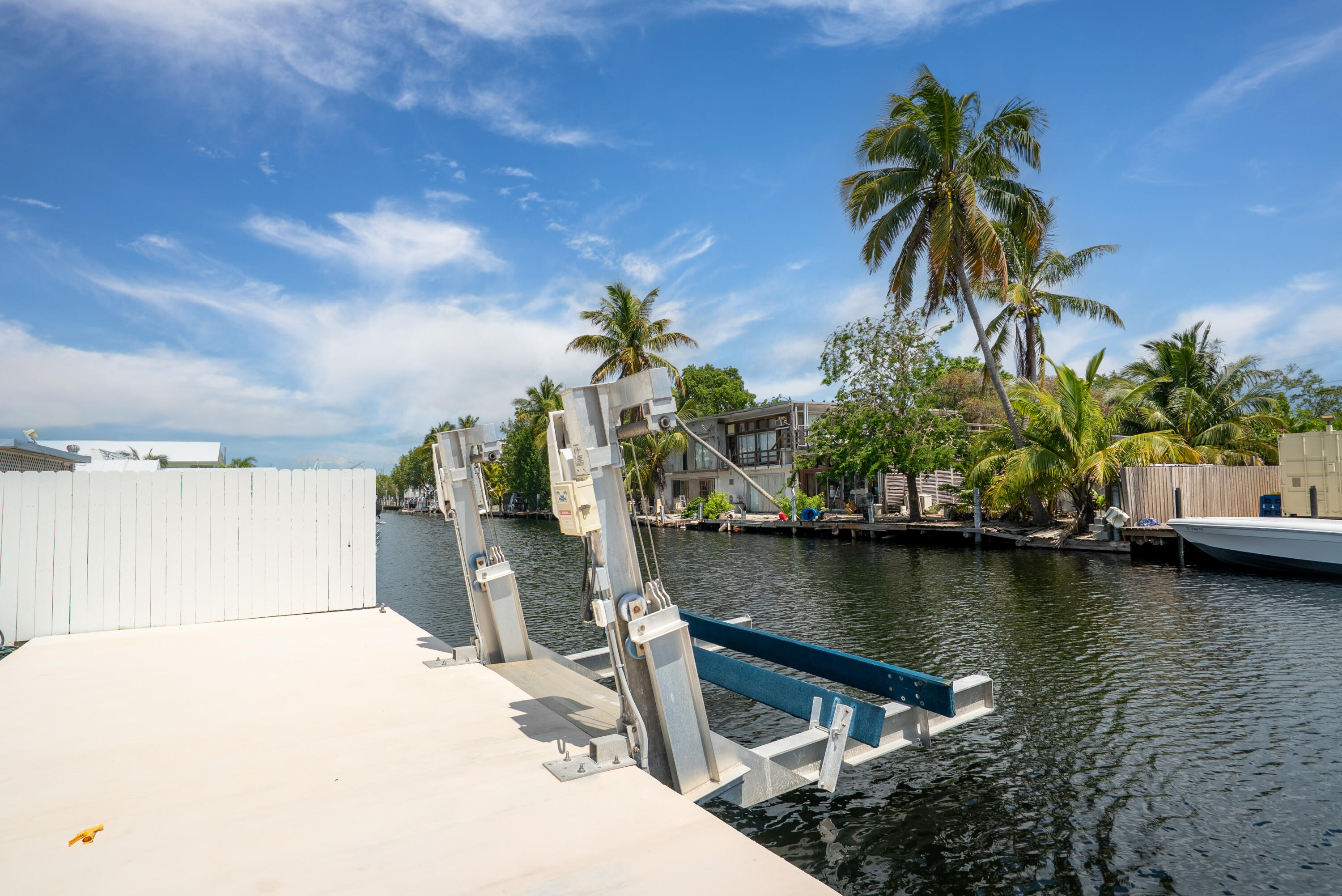 415 Big Pine Road Key Largo, FL 33037 - Photo 31 of 35 Concrete Dock with Lift