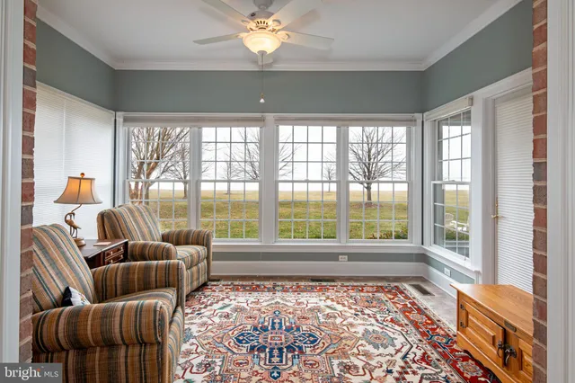 a very nice looking room with a large window