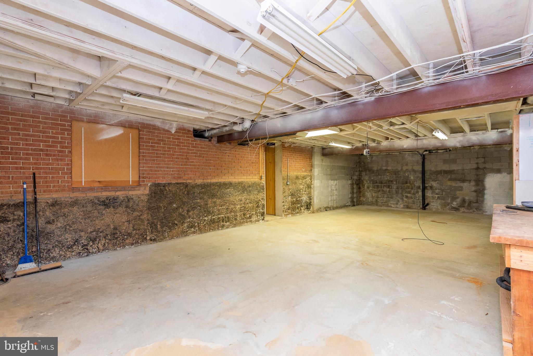 5013 Durham Road West Columbia, MD 21044 - Photo 34 of 37 Huge Unfinished Basement Workshop/Storage