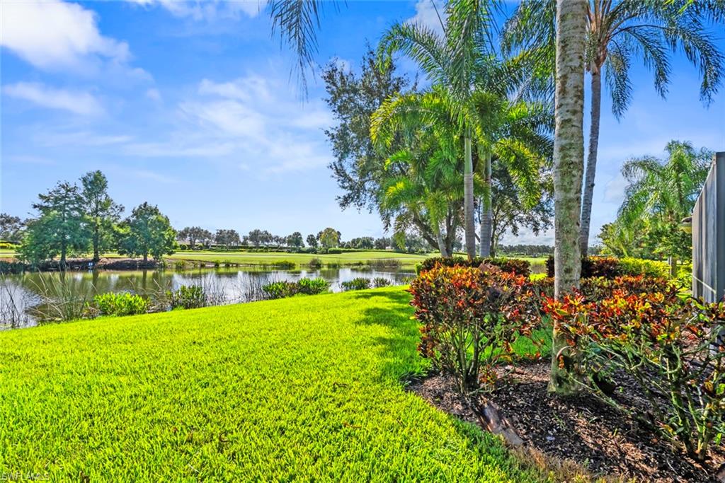 5868 Constitution Street Ave Maria, FL 34142 - Photo 23 of 33 a garden with plants and lake view