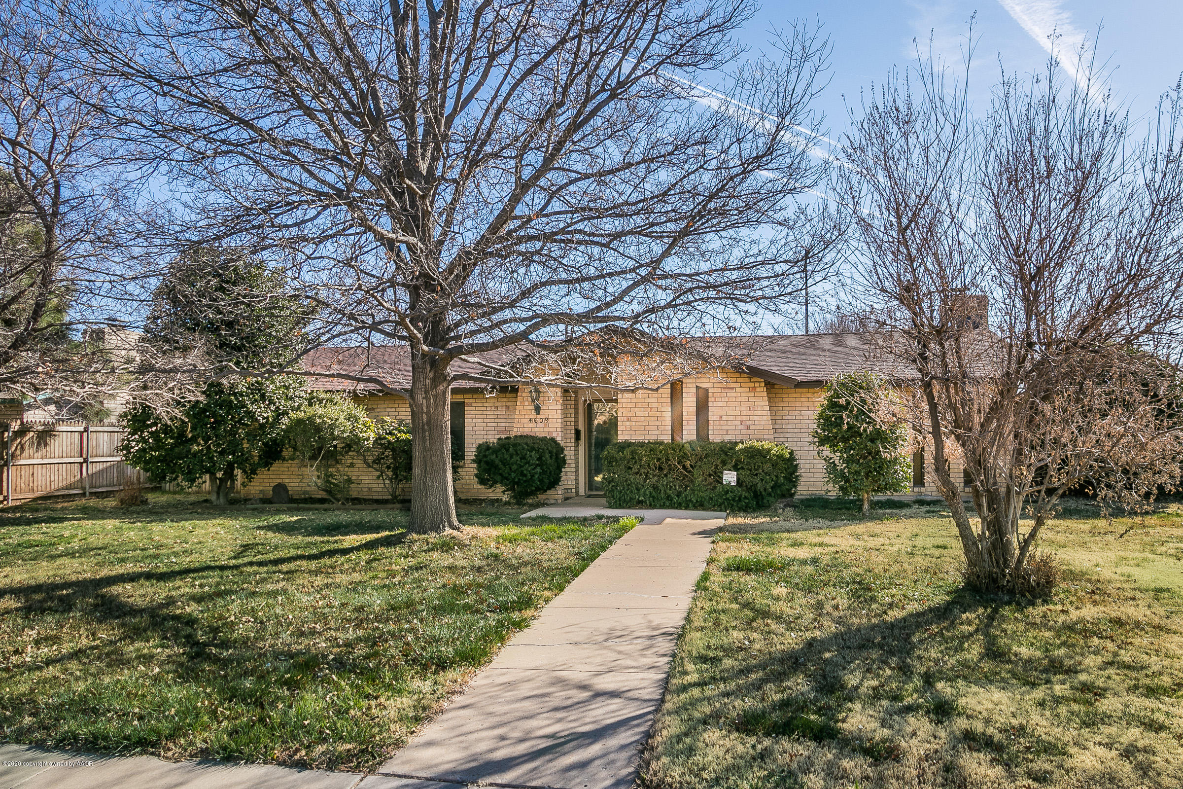 4609 Journey Street Amarillo, TX 79110 - Photo 1 of 30 a view of a yard with plants and trees
