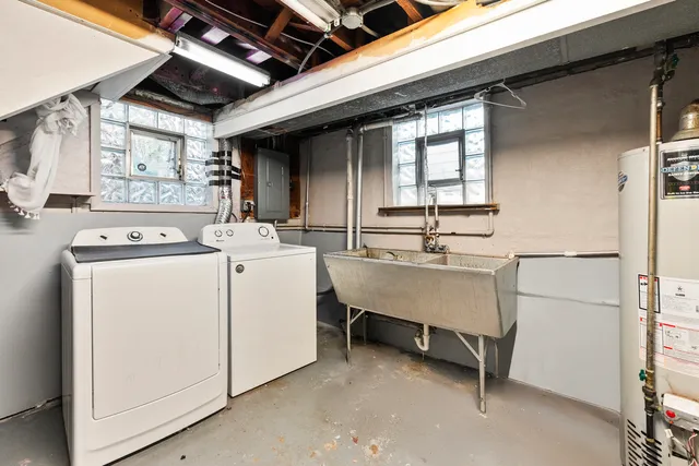 a room with storage and utility