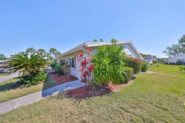 a view of a house with entertaining space and plants