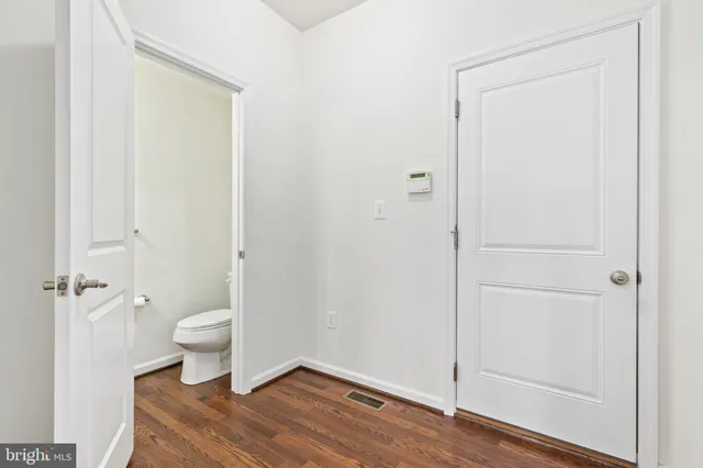 a bathroom with a toilet