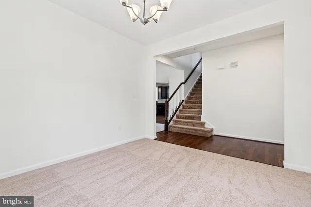 a view of an entryway with stairs