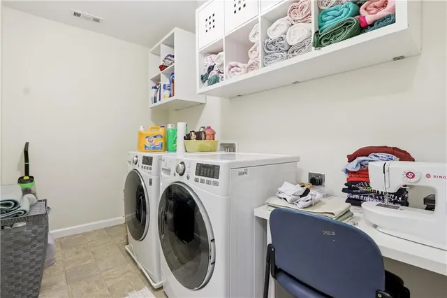 a room with storage and utility