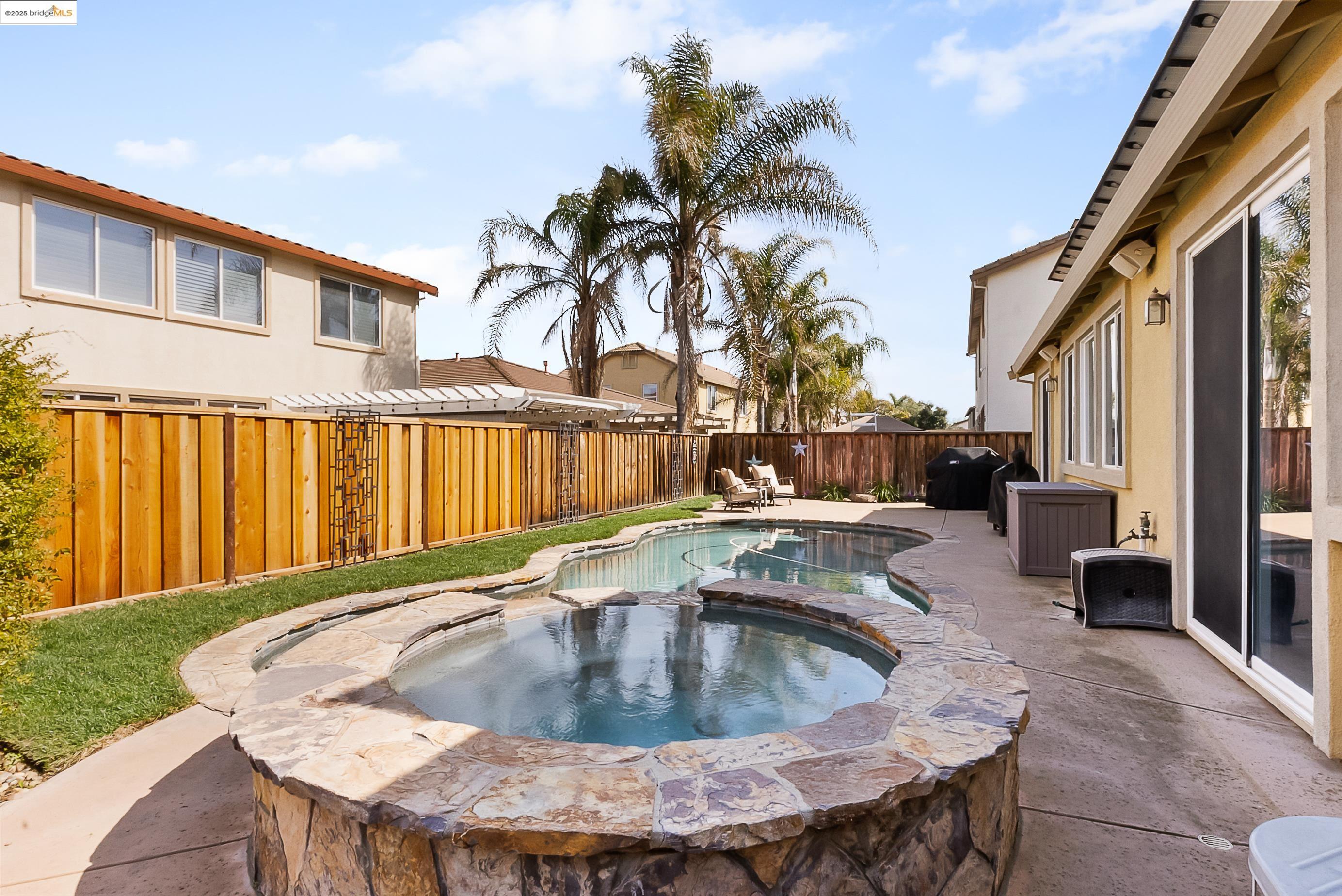 5282 Fern Ridge Circle Discovery Bay, CA 94505 - Photo 32 of 41 a view of outdoor space with swimming pool and seating