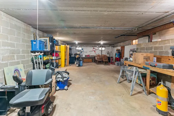 a view of storage and utility room