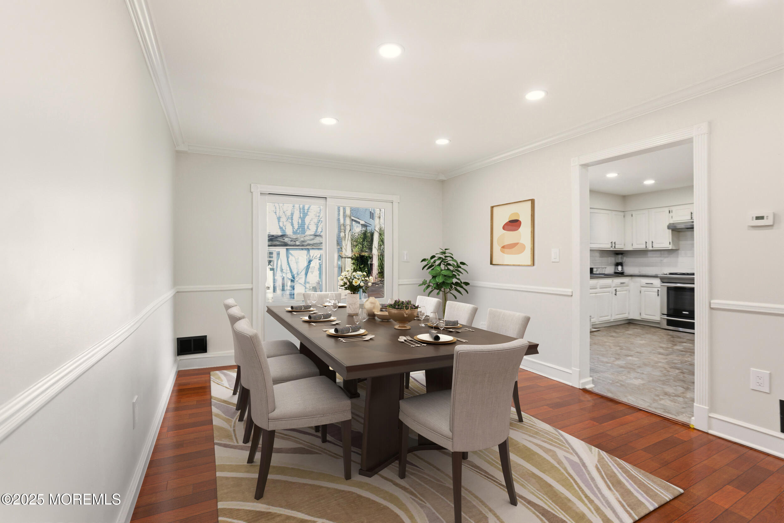 28 Bronia Street Howell, NJ 07731 - Photo 4 of 34 a view of a dining room with furniture and wooden floor