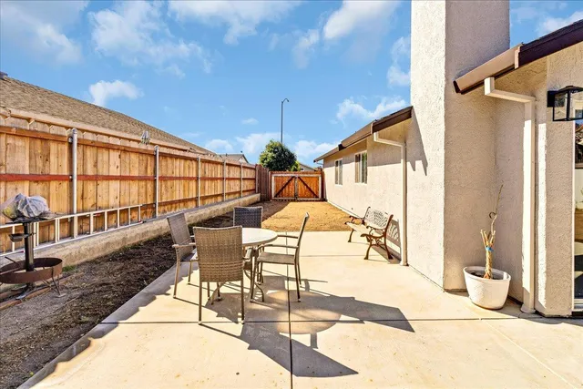 a outdoor space with chairs