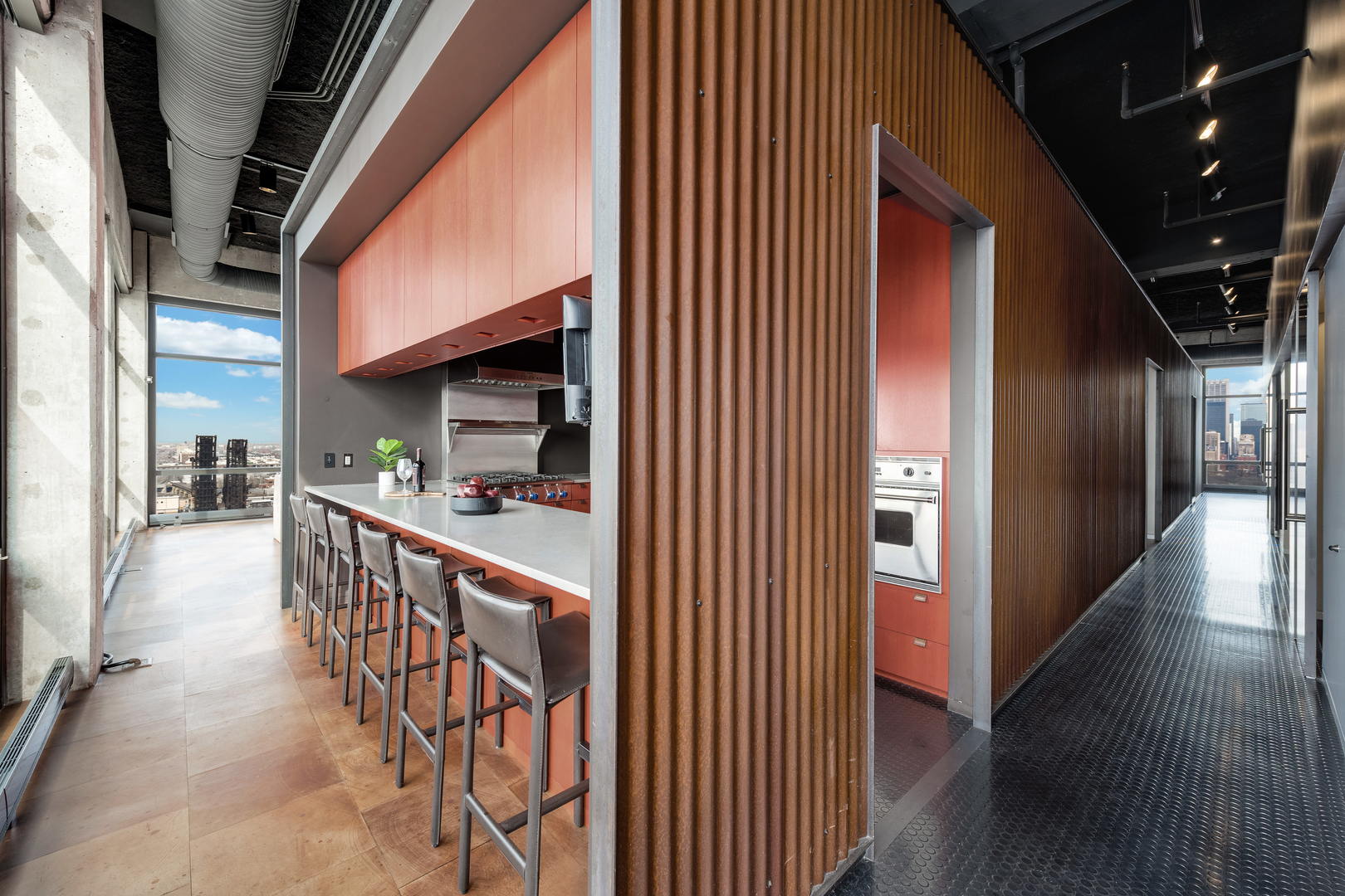 1530 South State Street, Unit 18AB Chicago, IL 60605 - Photo 11 of 54 a view of a hallway with the wooden floor