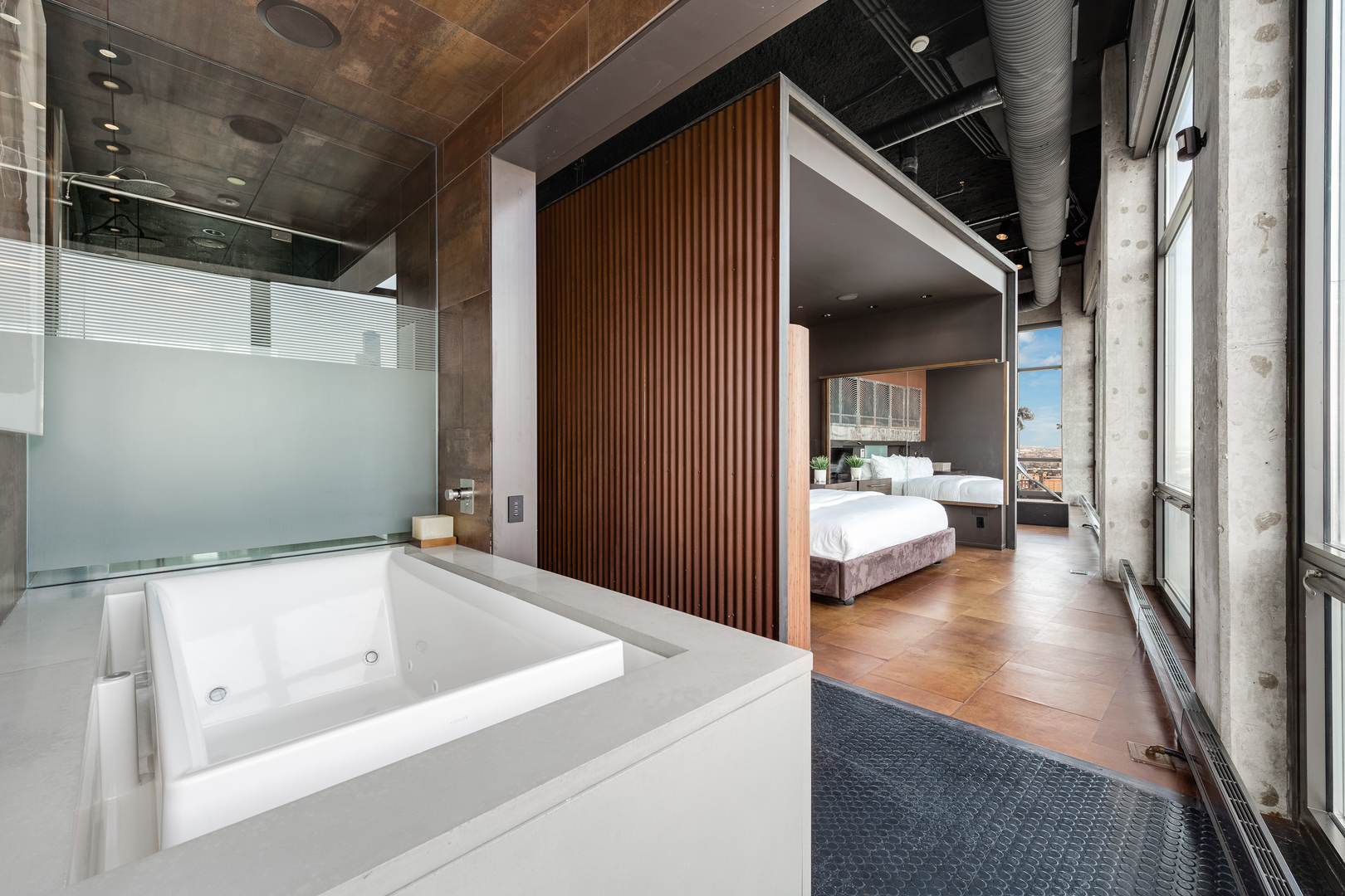 1530 South State Street, Unit 18AB Chicago, IL 60605 - Photo 28 of 54 a bathroom with a tub and shower