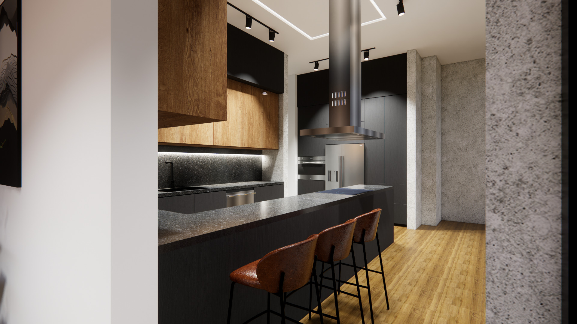 1530 South State Street, Unit 18AB Chicago, IL 60605 - Photo 49 of 54 a kitchen with stainless steel appliances a sink and a refrigerator