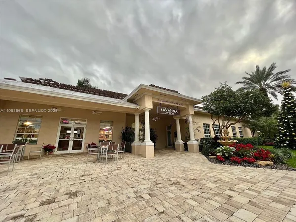 a view of a building with street view