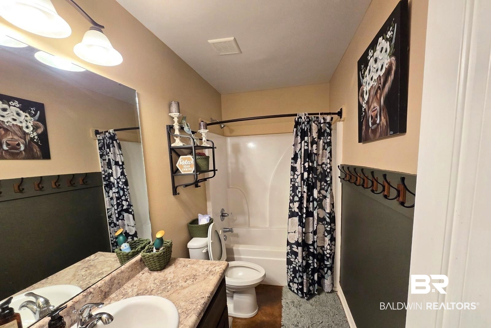 52041 Robert White Road Bay Minette, AL 36507 - Photo 13 of 16 Full bathroom featuring toilet, shower / tub combo, and vanity