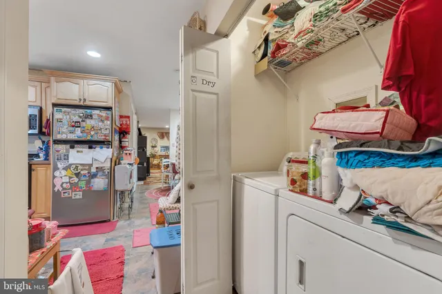 a view of storage and utility room