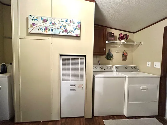 a room with storage and utility