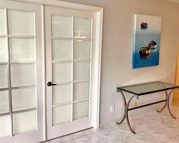 a view of a room with rack on the wall