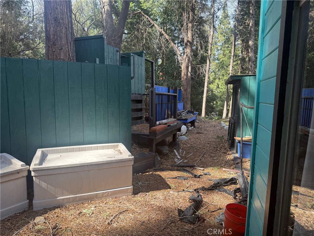 744 Woodland Road Crestline, CA 92325 - Photo 20 of 26 a view of outdoor space with seating area