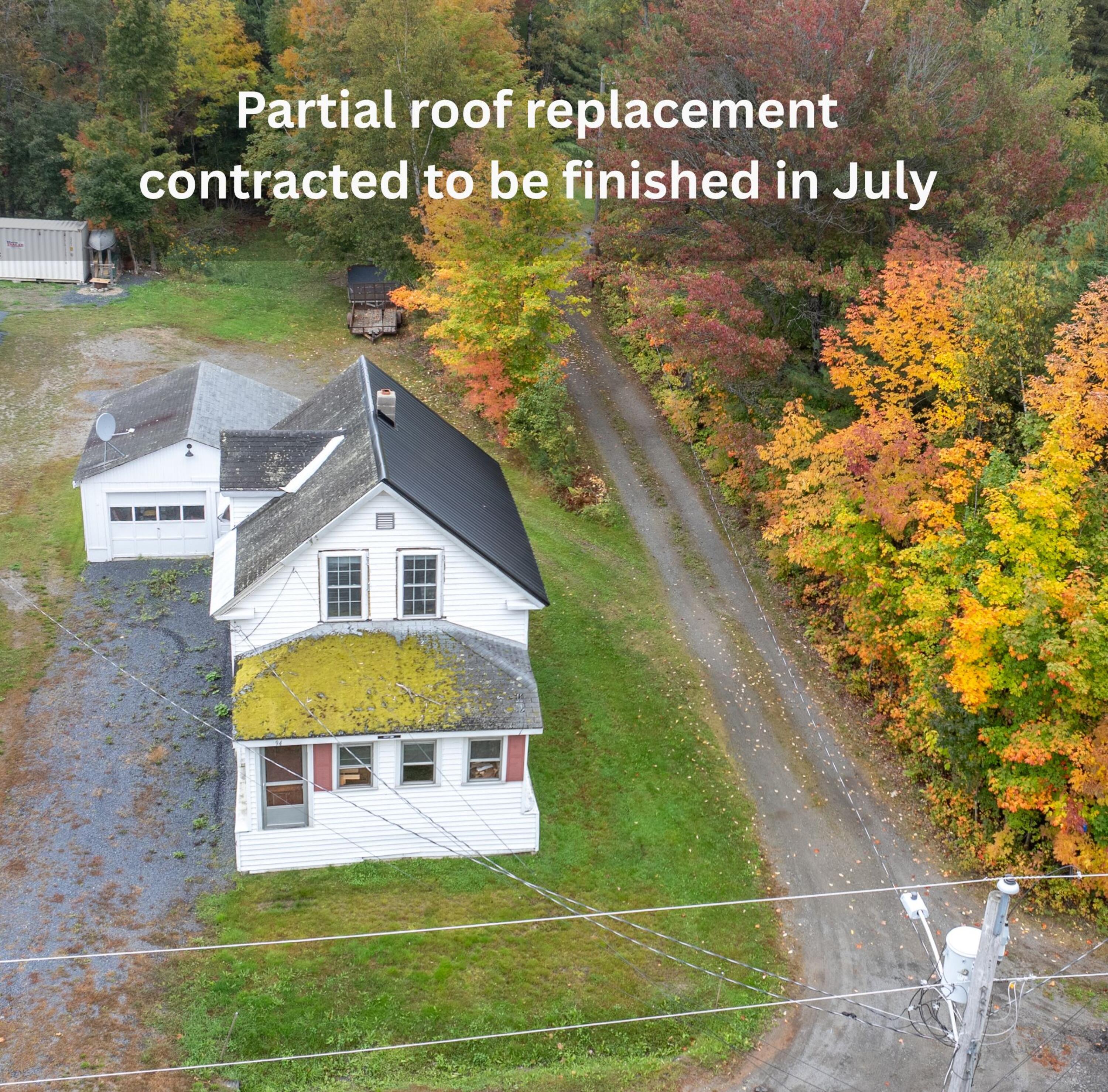 94 North Maple Street Greenville, ME 04441 - Photo 2 of 35 Partial roof replacement contracted to b