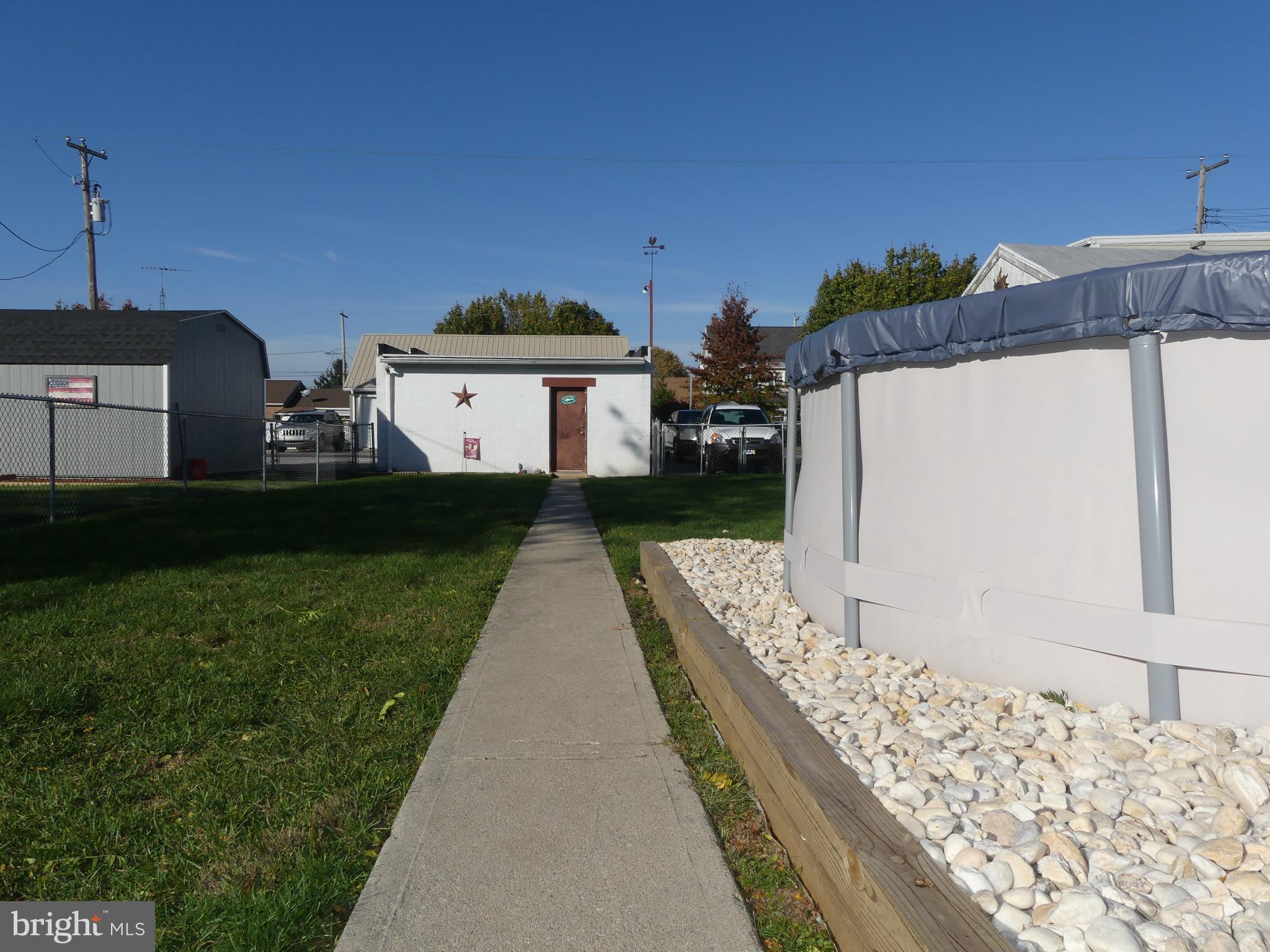 351 3rd Street Hanover, PA 17331 - Photo 24 of 29 Back Yard with Pool and Garage