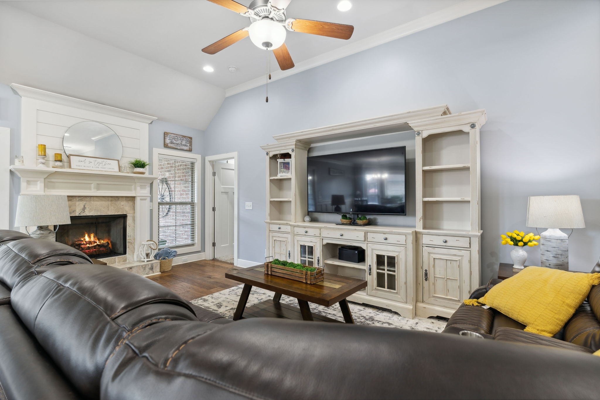 101 Flat Woods Road Lebanon, TN 37090 - Photo 16 of 55 a living room with furniture and a flat screen tv