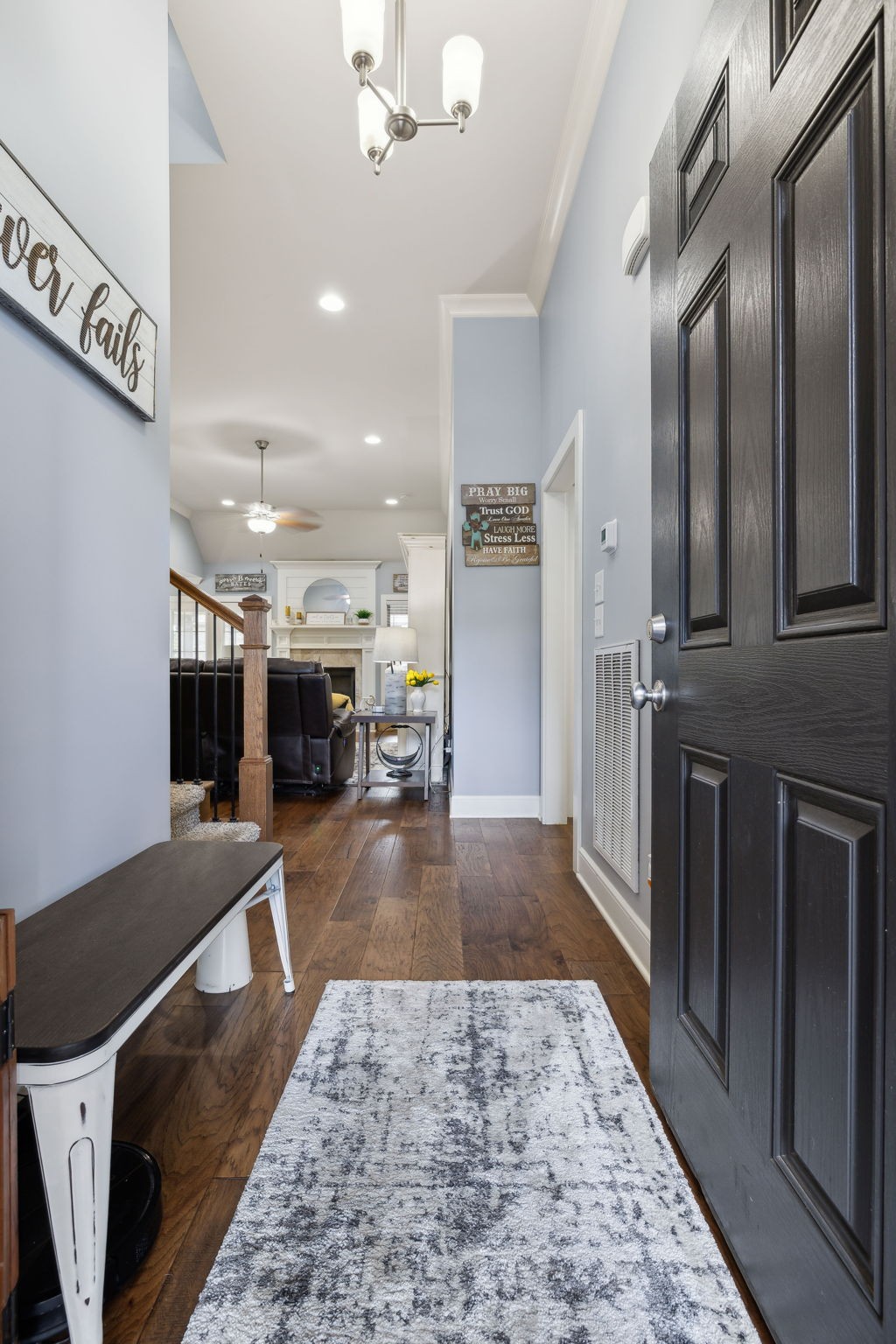 101 Flat Woods Road Lebanon, TN 37090 - Photo 25 of 55 a view of a hallway with furniture and a rug