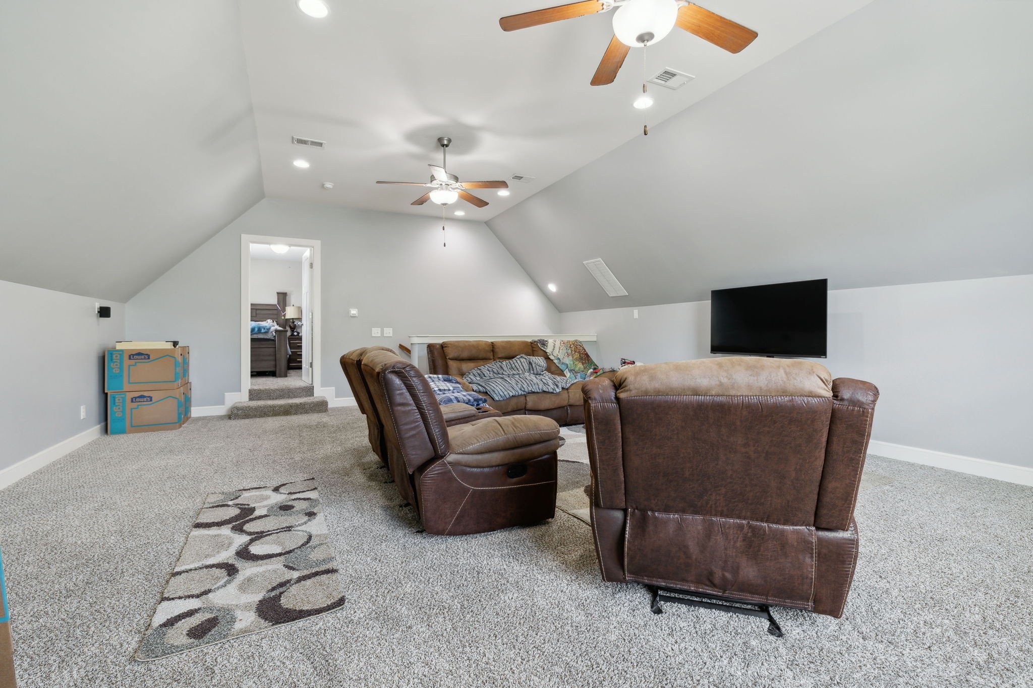 101 Flat Woods Road Lebanon, TN 37090 - Photo 45 of 55 a living room with furniture and a flat screen tv