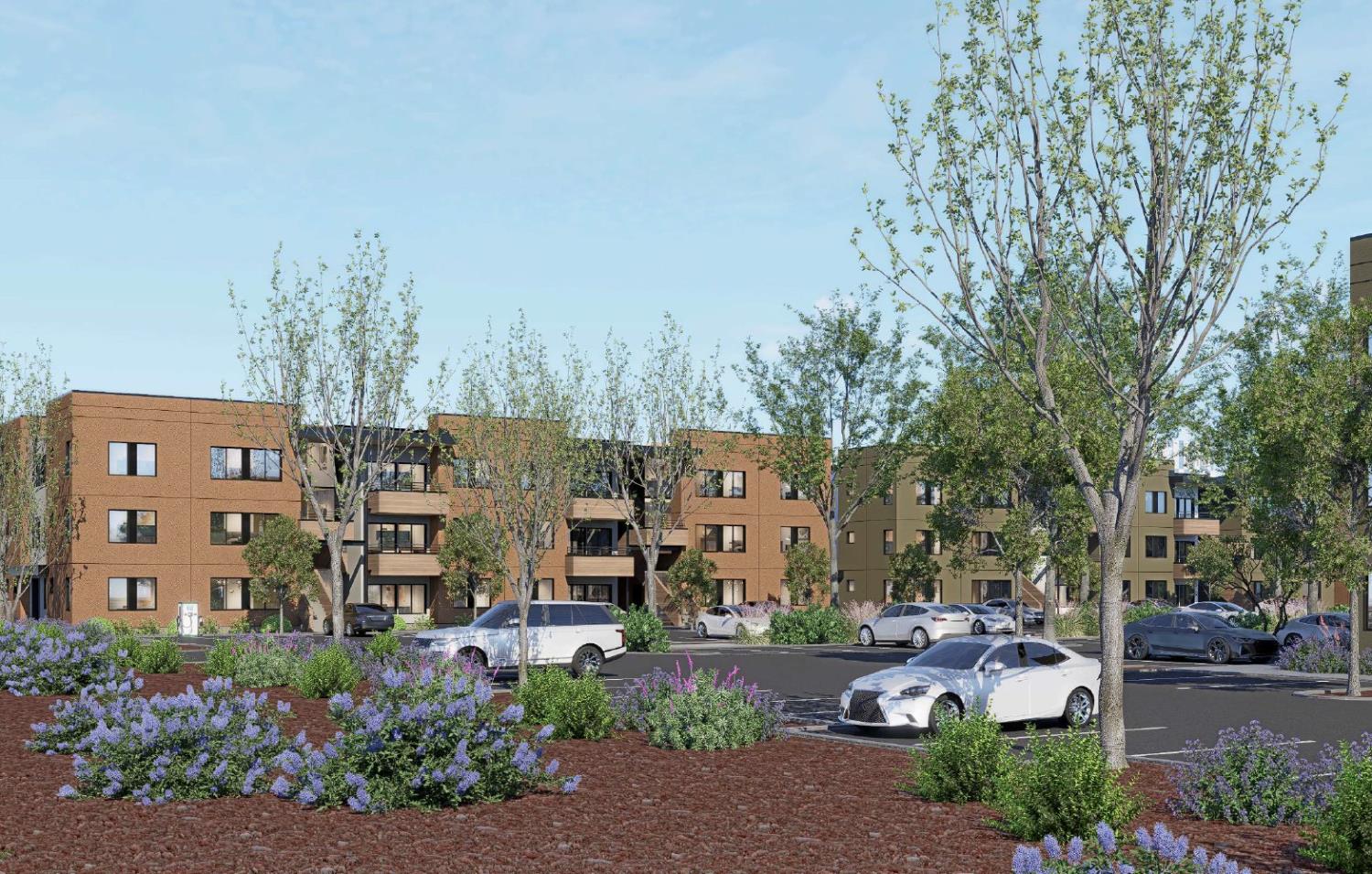 8740 Bruceville Road Sacramento, CA 95823 - Photo 5 of 11 a view of a building with a garden and parking space