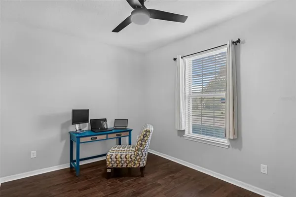 a room with furniture and a window