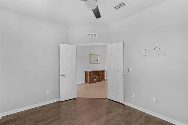 a view of an empty room