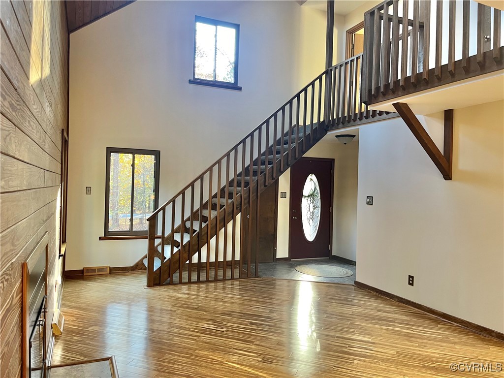 6220 Glebe Point Road Chesterfield, VA 23838 - Photo 20 of 50 a view of entryway and hall with wooden floor