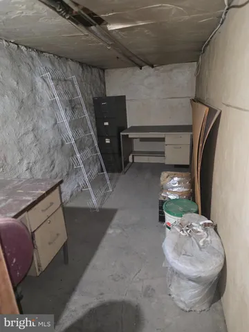 an aerial view of a entryway