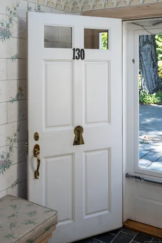 a bathroom with a window