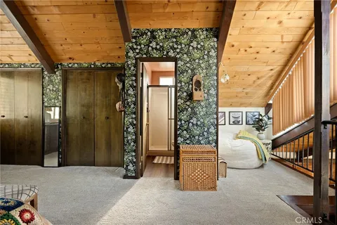 a view of a porch with furniture