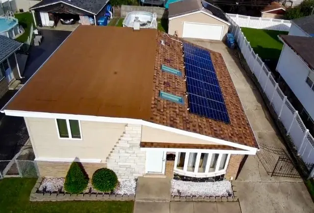 a view of balcony with furniture