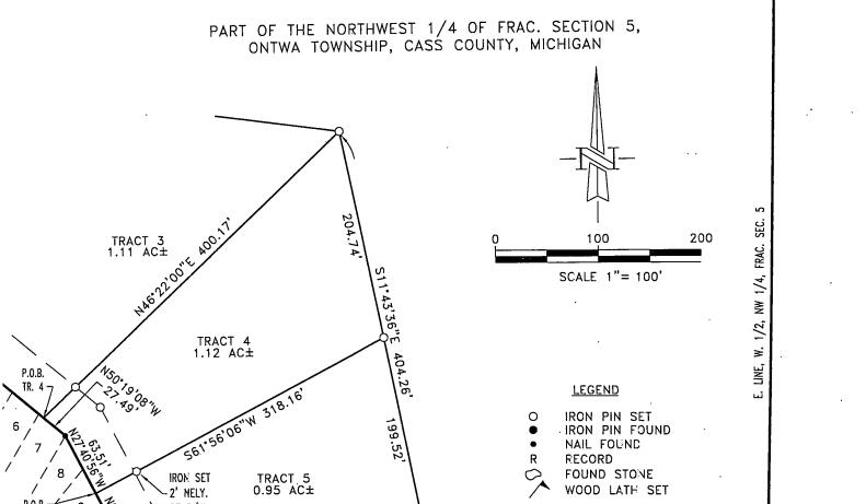4 Dailey Road Edwardsburg, MI 49112 - Photo 2 of 6 Survey (cottage for sale is Lot 9)