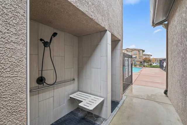 a view of a house with swimming pool