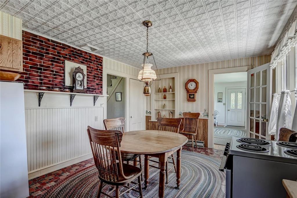 575 Sunshine Road Deer Isle, ME 04627 - Photo 6 of 25 Kitchen/Dining Area - Tin Ceilings