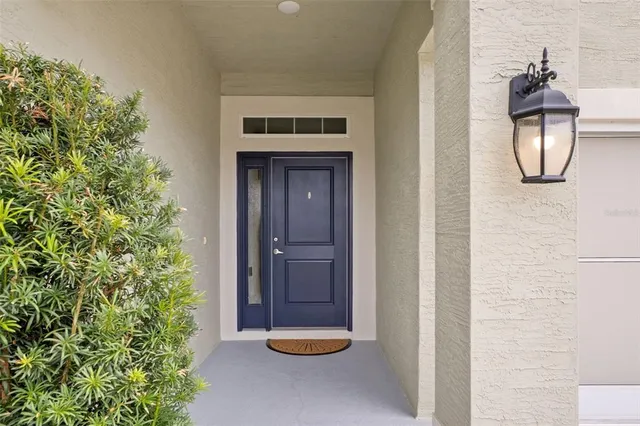 a view of hallway with stairs