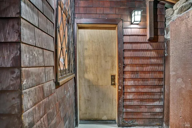 a view of front door