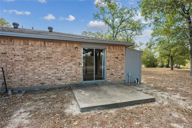a view of a pathway of the building